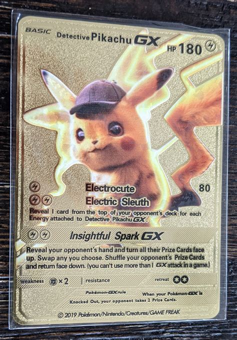 detective pikachu metal box|Detective Pikachu cards list.